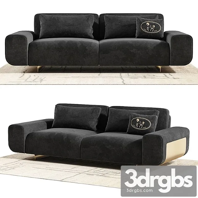 Fendi casa camelot sofa 2 3D Model Download Fendi casa camelot sofa 2 3D Model Download