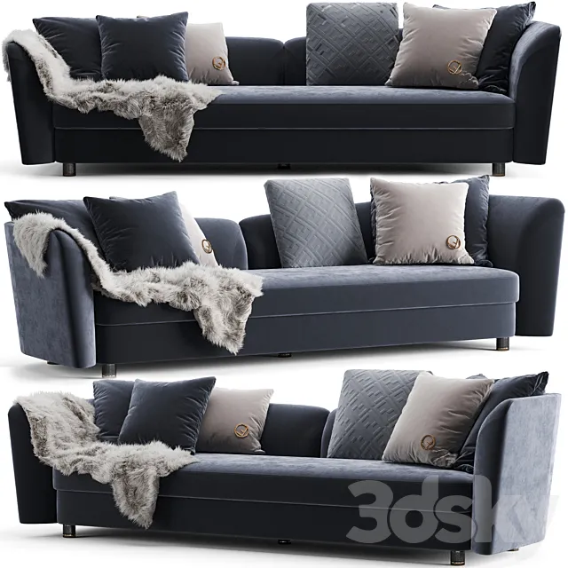 Fendi Casa Ceasar Sofa 3DModel Fendi Casa Ceasar Sofa 3DModel