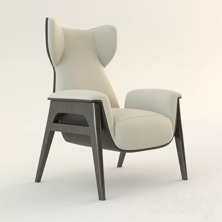 Fendi Casa Cerva Arm chair 3D Model