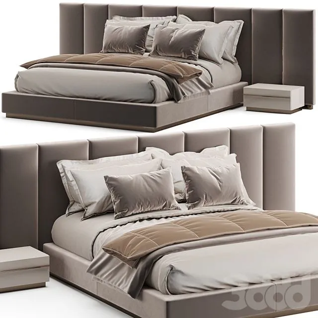 Fendi Casa Delano Bed 3D Model Fendi Casa Delano Bed 3D Model