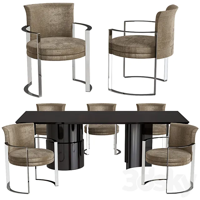 Fendi Casa Dining Table 3D Model
