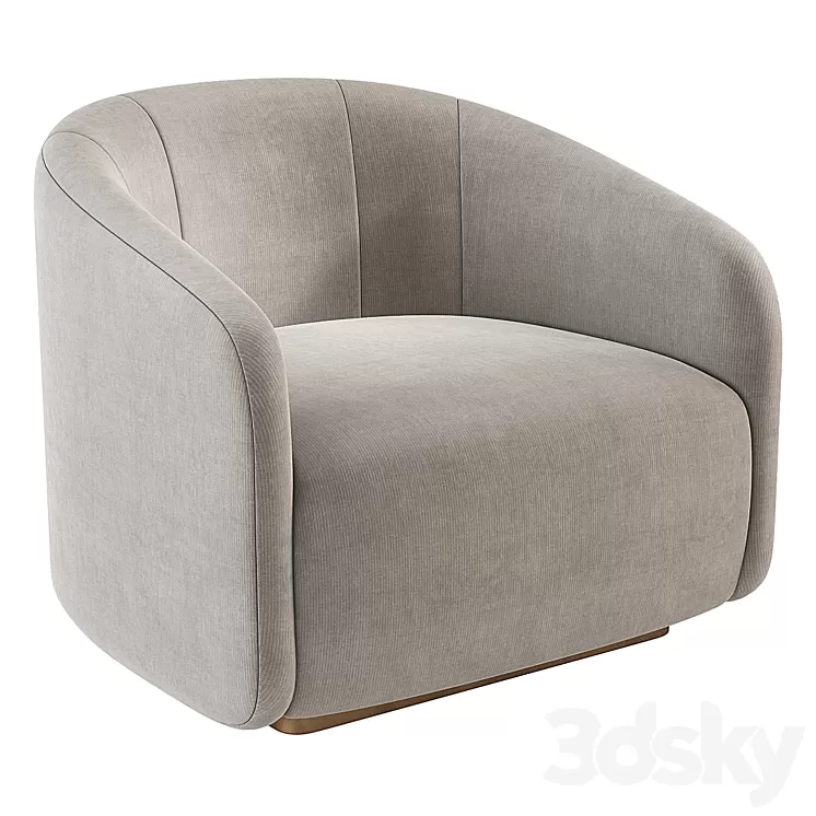Fendi Casa Fanny Armchair 3D Model Fendi Casa Fanny Armchair 3D Model