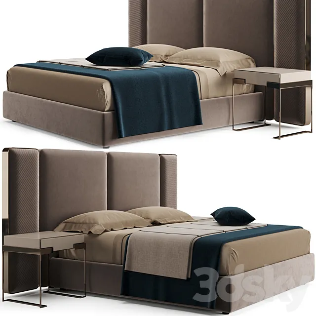 Fendi Casa Kelly Bed 3DModel Fendi Casa Kelly Bed 3DModel