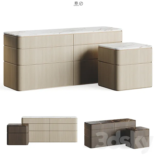 Fendi Casa LAMBERT Living Collection 3D Model Fendi Casa LAMBERT Living Collection 3D Model