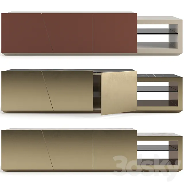 Fendi Casa Langham cabinet 3DModel Fendi Casa Langham cabinet 3DModel