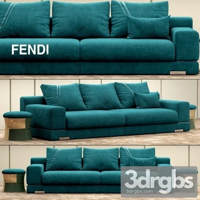 Fendi Casa Madison Sofa 01 3D Model Download Fendi Casa Madison Sofa 01 3D Model Download