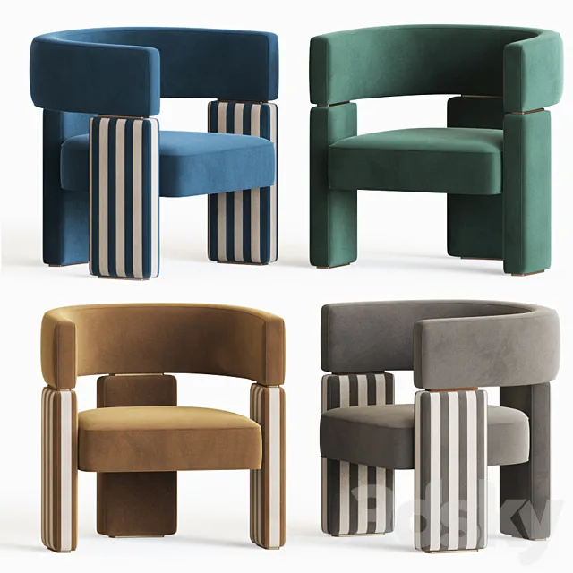 Fendi Casa Margaret Armchair 3DModel