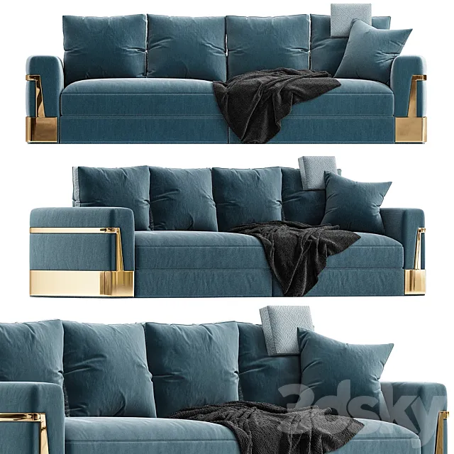 Fendi casa sofa ray 3D Model Fendi casa sofa ray 3D Model