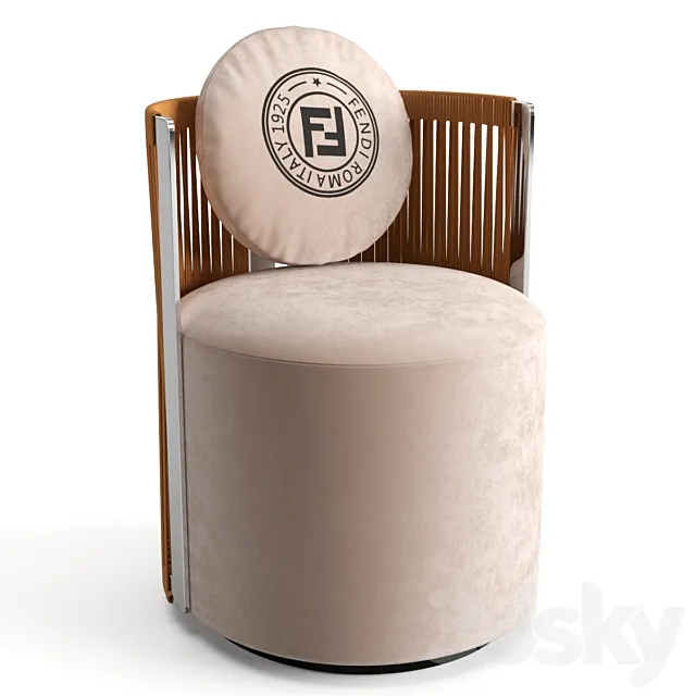 Fendi Casa Thea armchair 3DModel Fendi Casa Thea armchair 3DModel