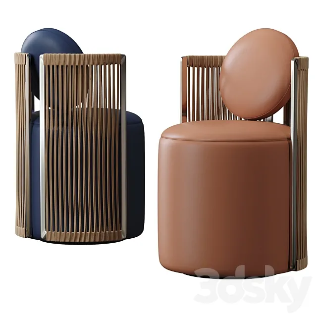 Fendi Casa Thea Armchair 3DModel