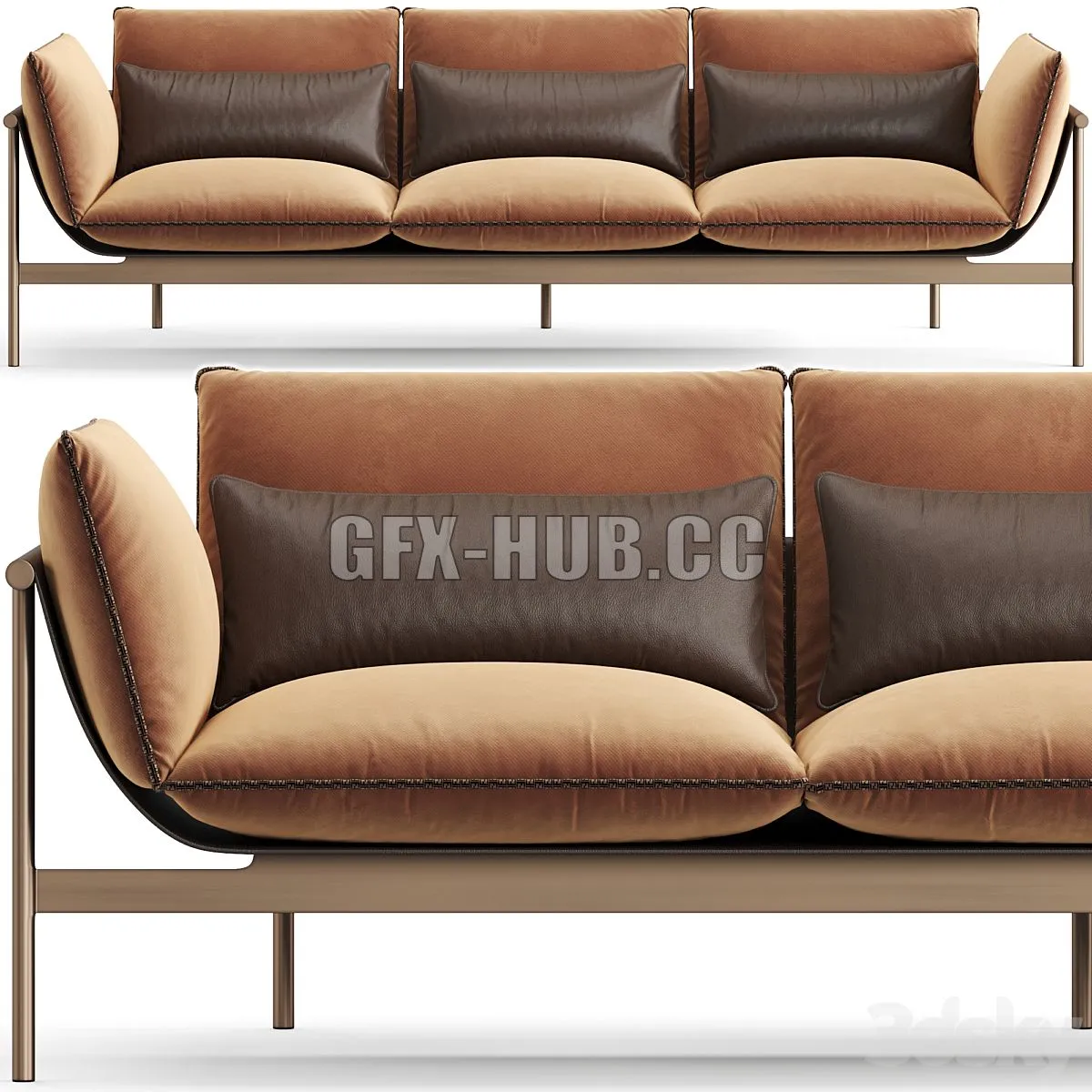 Fendi Casa Totu Sofa 3D Model
