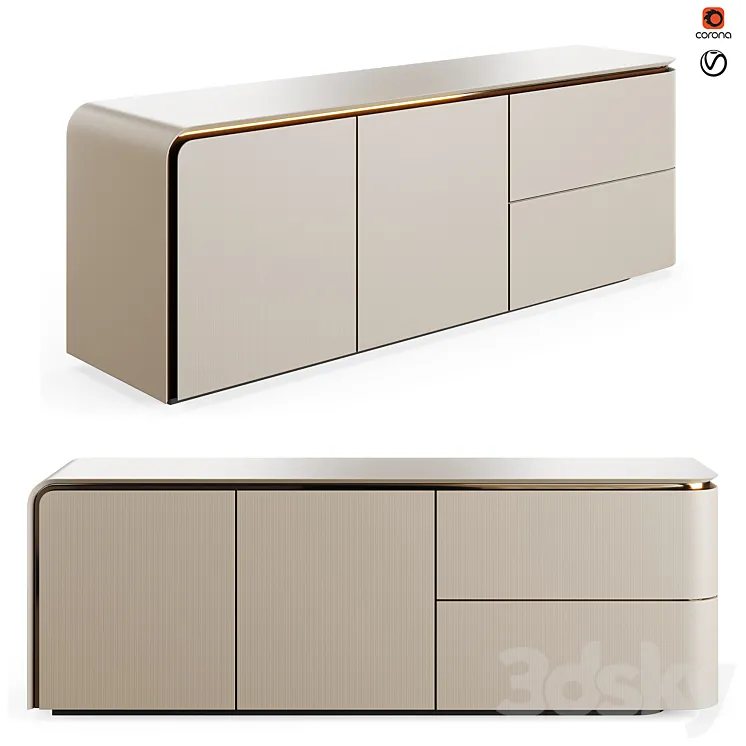 Fendi Edge Cabinet 3D Model Free Download Fendi Edge Cabinet 3D Model Free Download