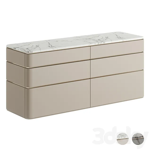 Fendi Lambert 2021 Chest of Drawers 3D Model Fendi Lambert 2021 Chest of Drawers 3D Model