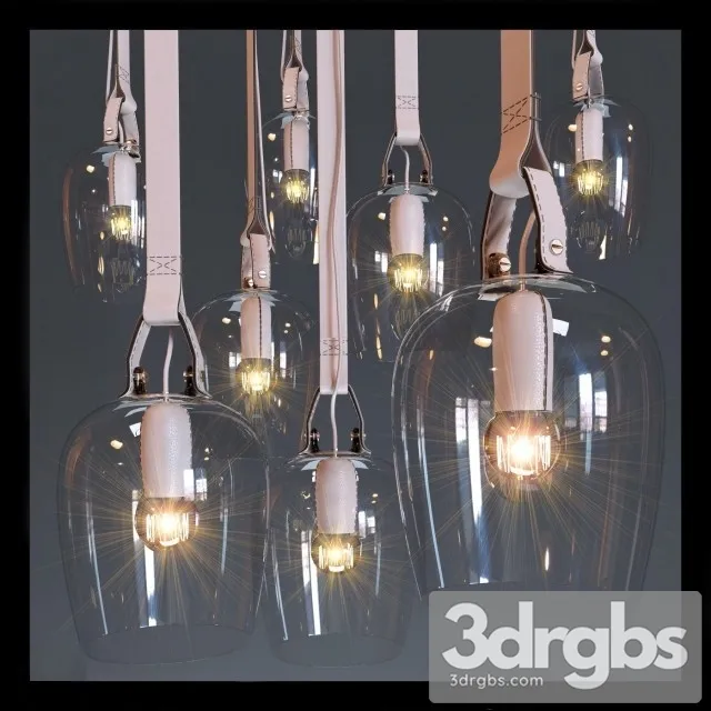 Fendi Leather Discarded Pendant Lights 3D Model Download