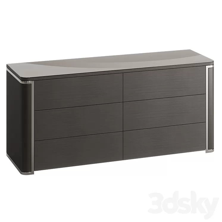 Fendi Mercury Charcoal Fiddleback Sycamore 3D Model Free Download