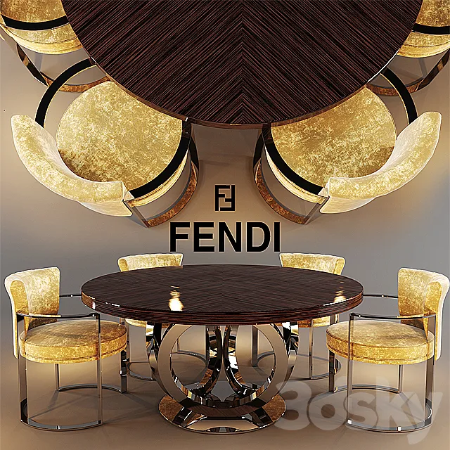 Fendi table 3DModel Fendi table 3DModel