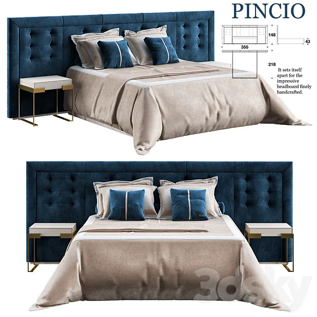fendi_bed 3DModel fendi_bed 3DModel