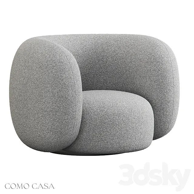 Fenis armchair Como Casa 3D Model Fenis armchair Como Casa 3D Model