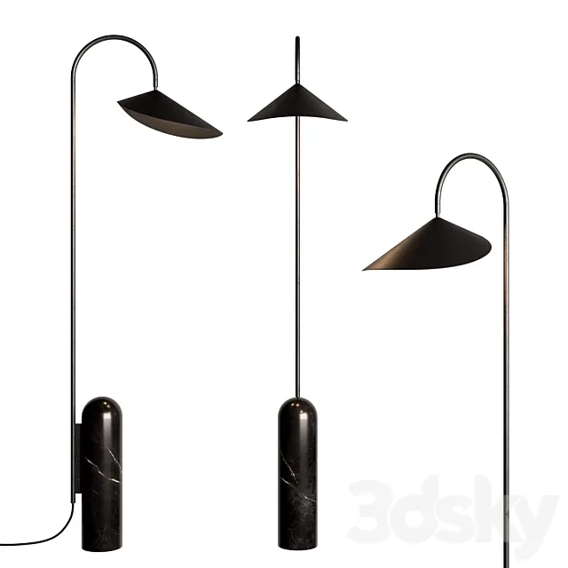 Ferm Living Arum Floor Lamp 3D Model Ferm Living Arum Floor Lamp 3D Model