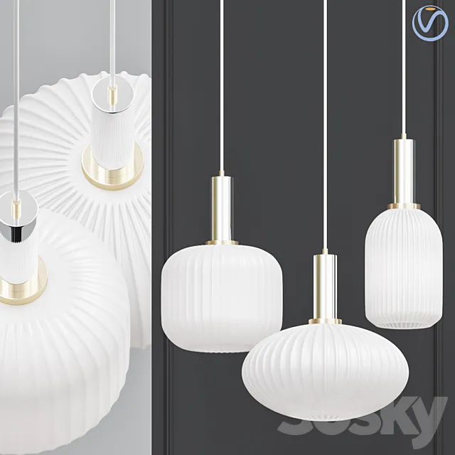 Ferm Living chinese lantern White 3D Model Ferm Living chinese lantern White 3D Model