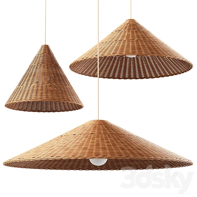 Ferm living dou lampshades 3D Model Ferm living dou lampshades 3D Model