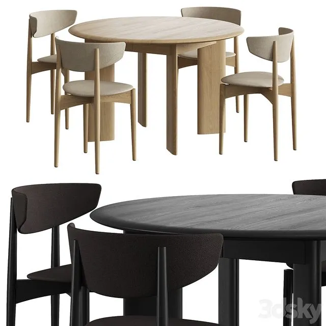 Ferm Living Herman-Bevel (Set) 3D Model Ferm Living Herman-Bevel (Set) 3D Model