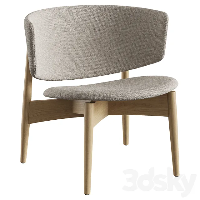 Ferm Living Herman Lounge Chair 3D Model Ferm Living Herman Lounge Chair 3D Model