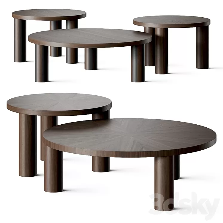 Ferm Living Post Coffee Tables 3D Model Free Download