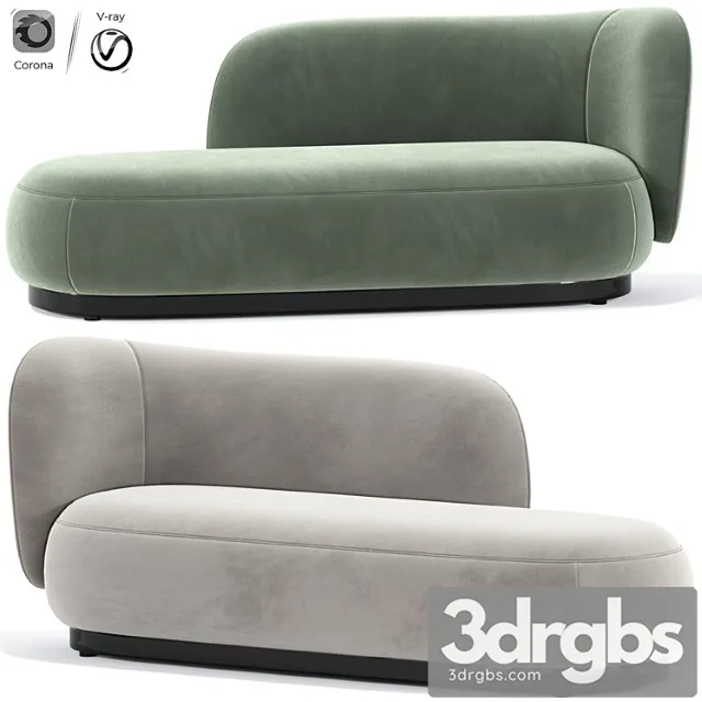 Ferm Living Rico Divan Chaise Lounge 3D Model Download Ferm Living Rico Divan Chaise Lounge 3D Model Download