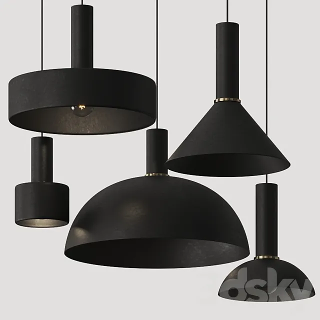 Ferm Living Socket Pendant Lamps 3D Model
