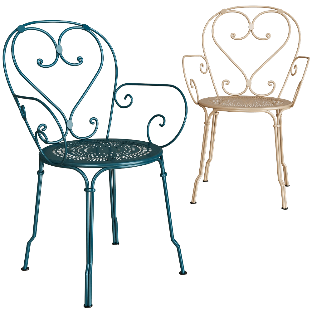 Fermob – Armchair 1900 3D Model Fermob – Armchair 1900 3D Model