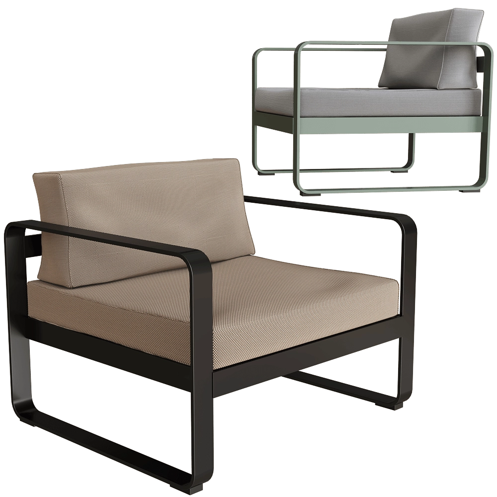 Fermob – Armchair Bellevie 3D Model Fermob – Armchair Bellevie 3D Model