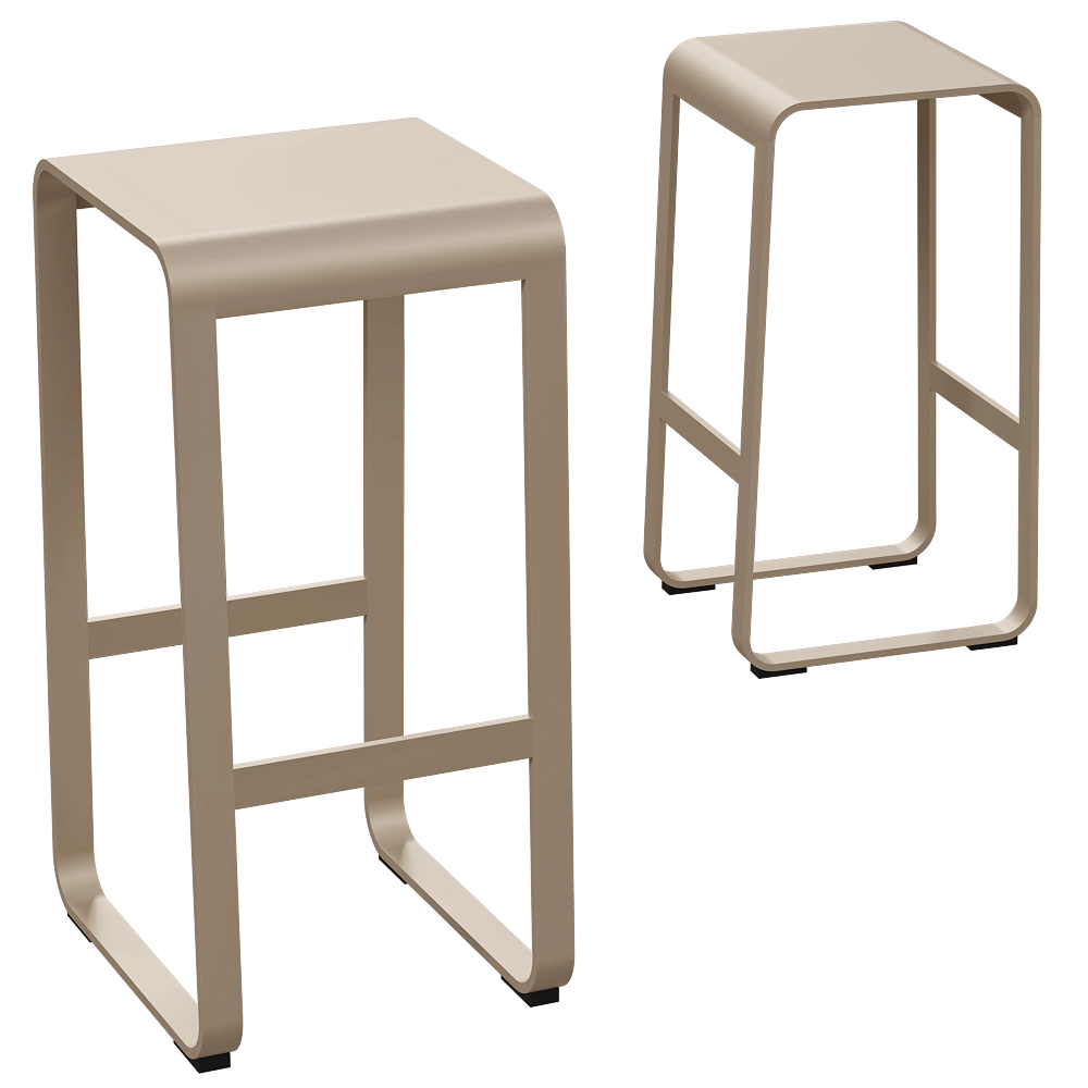 Fermob – Bar Stool Bellevie 3D Model Fermob – Bar Stool Bellevie 3D Model