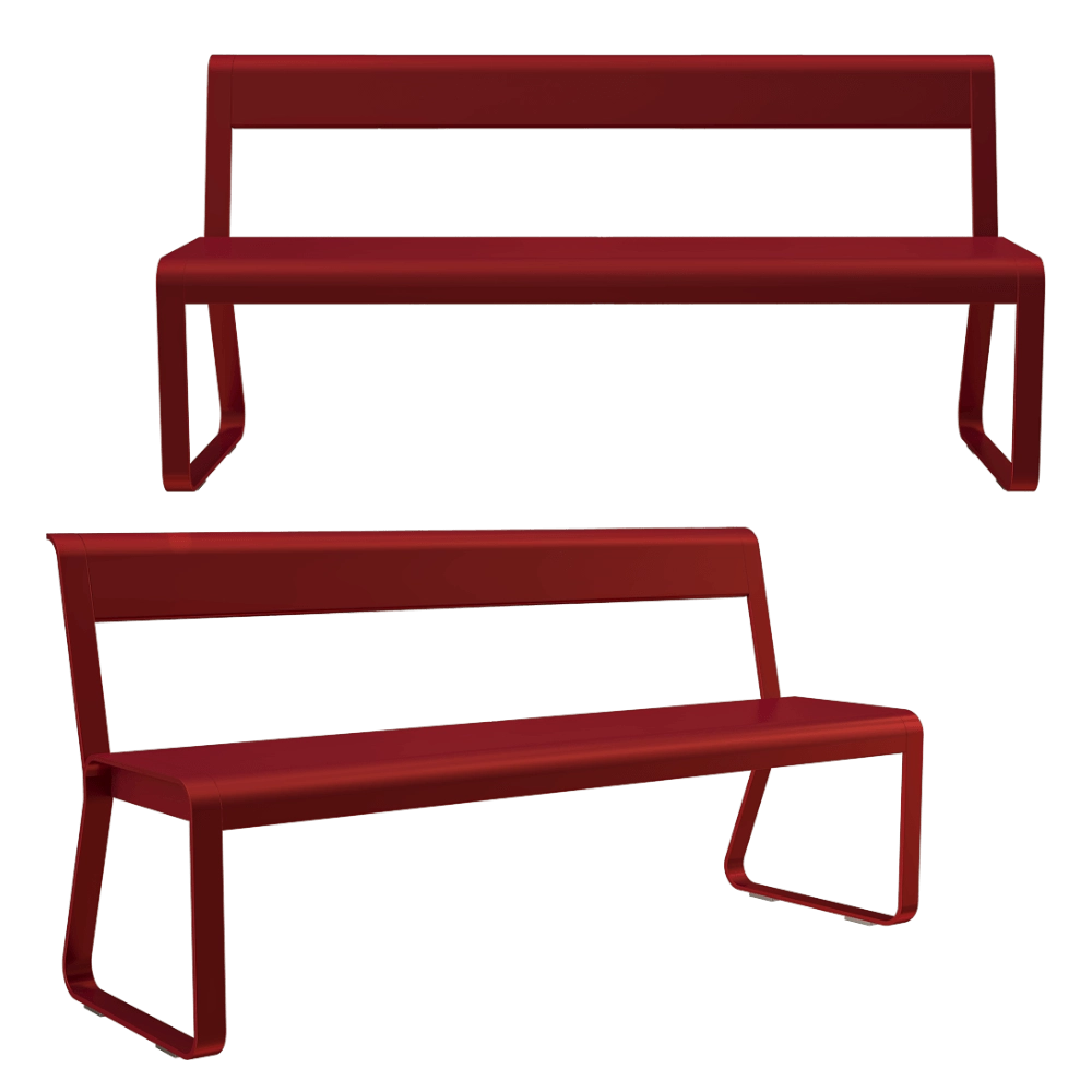 Fermob – Bench Bellevie with backrest 3D Model