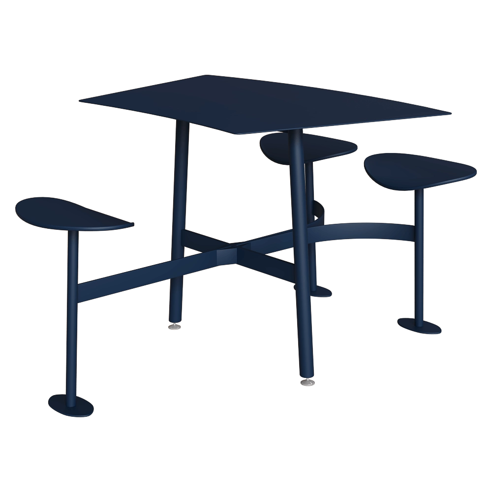 Fermob – Table for public places Bolder 3 3D Model