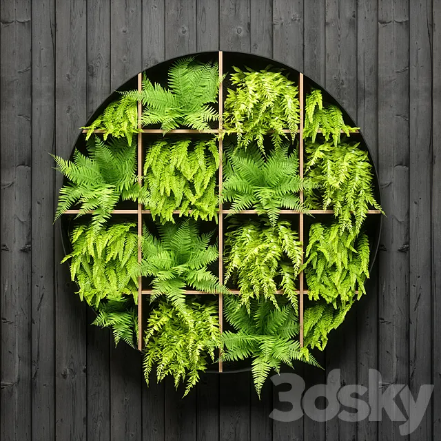 fern wall panel 3D Model fern wall panel 3D Model