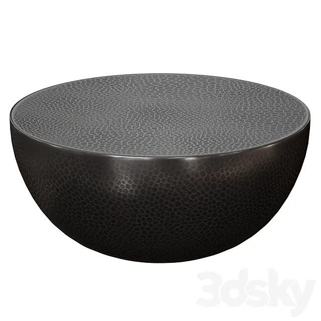 Fernando Metal Drum Coffee Table (Crate and Barrel) 3D Model
