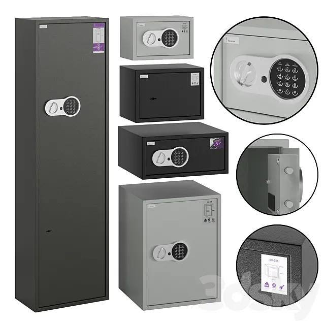 Ferocon Safe Set 3DModel Ferocon Safe Set 3DModel