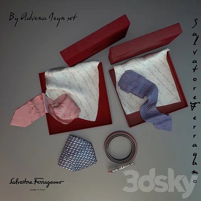 Ferragamo set 3 3DModel