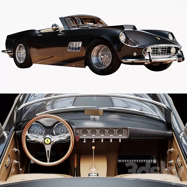 Ferrari 250 GT SWB California Spyder 3D Model
