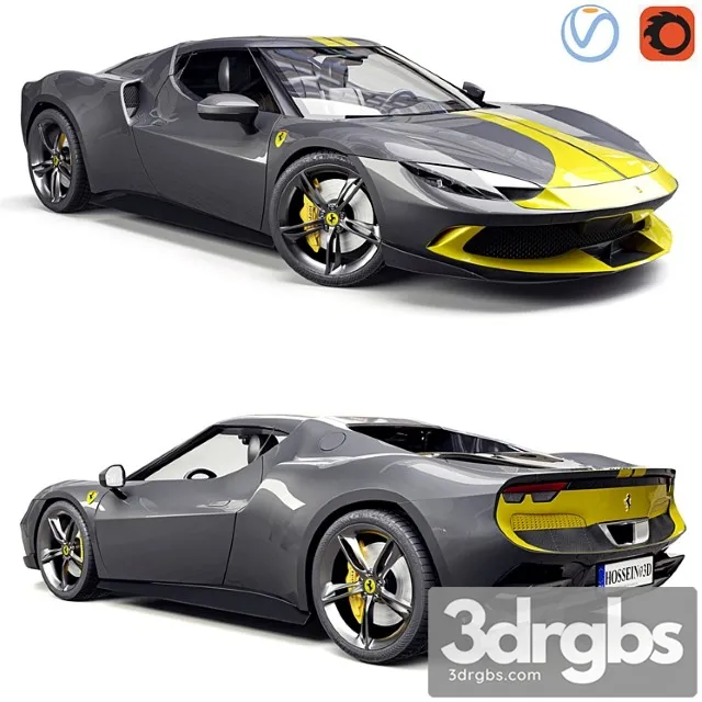 Ferrari 296 Gtb 3D Model Download