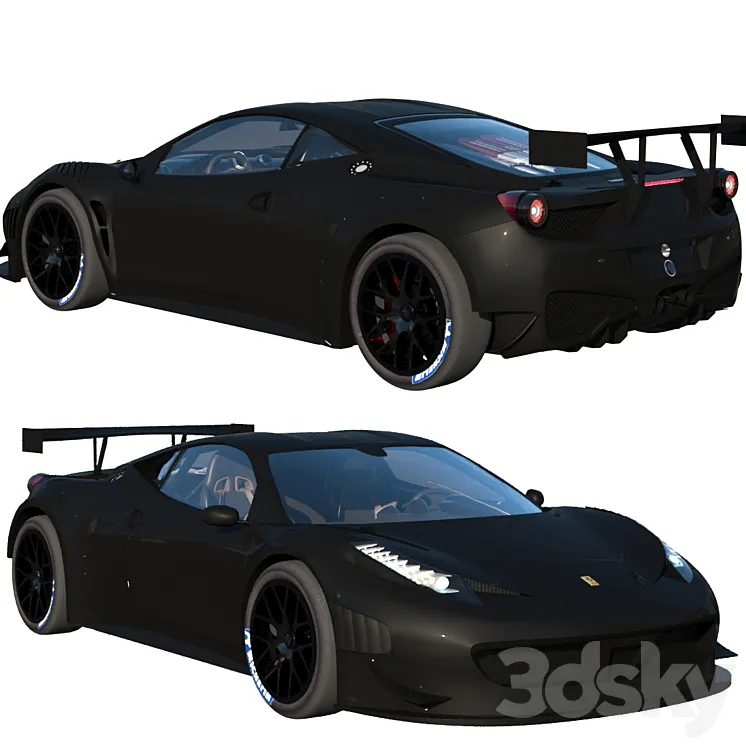 Ferrari 458 GT3 3D Model Free Download