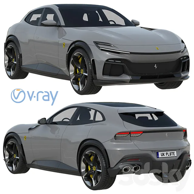 Ferrari Purosangue 3D Model