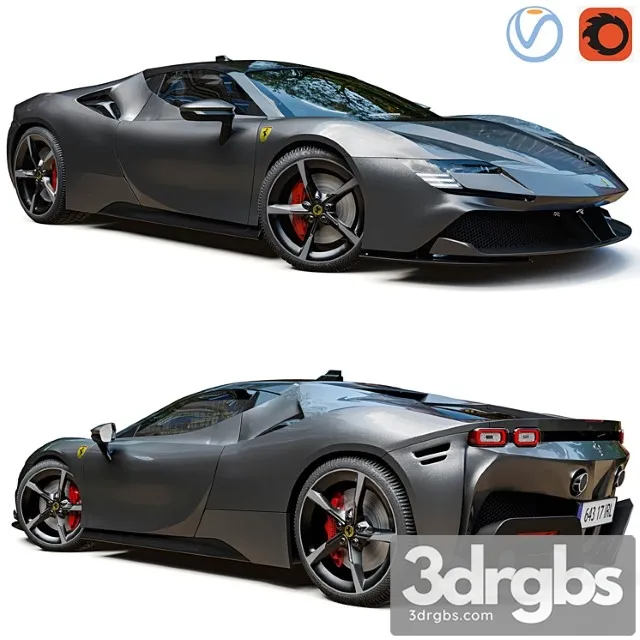 Ferrari Sf90 3D Model Download