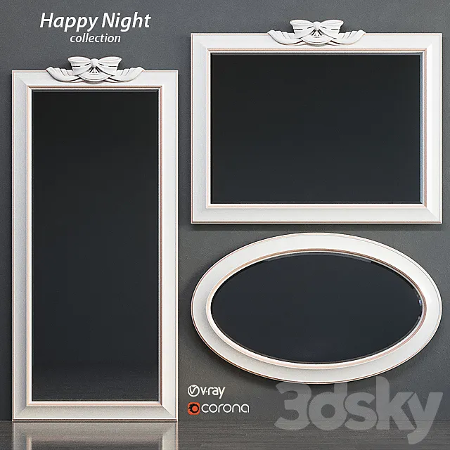 Ferretti e Ferretti mirror 3D Model Ferretti e Ferretti mirror 3D Model