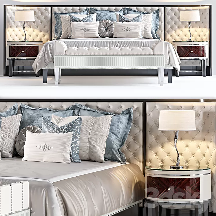 Ferris Rafauli Bed 3D Model Free Download