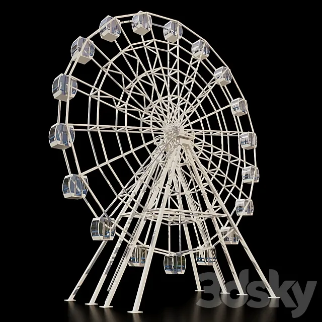 Ferris wheel 3D Model Ferris wheel 3D Model