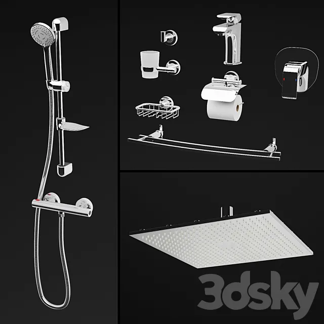 ferro_bathroom_set 3D Model ferro_bathroom_set 3D Model
