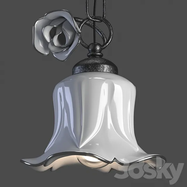 Ferroluce Pisa pendant lamp 3D Model