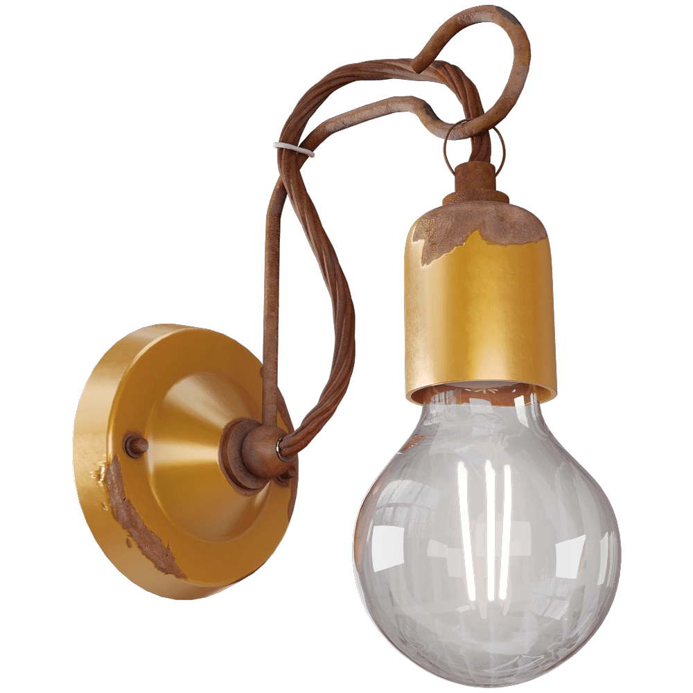 Ferroluce – Wall lamp Vintage C665 3D Model Ferroluce – Wall lamp Vintage C665 3D Model